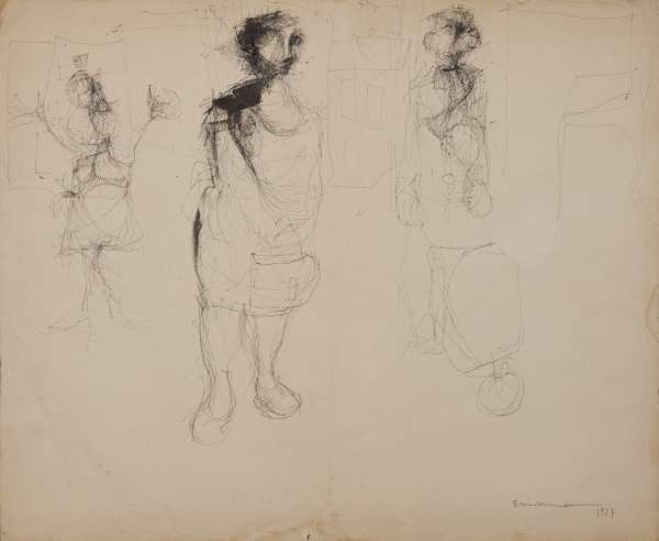 Imagen de la obra Tres figuras (1957)